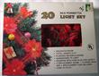 Silk Poinsettia light set